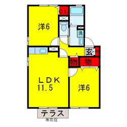 グリーンヒルの物件間取画像